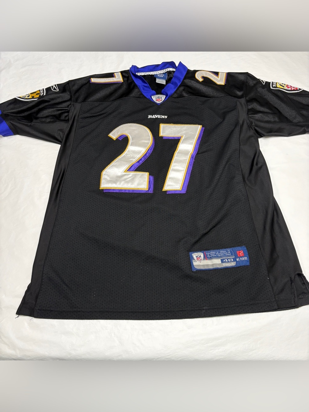 Ray Rice #27 Reebok Jersey Baltimore Ravens Black Men’s 48 XL